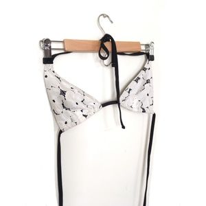 Zinke Swim Set White Crochet Bikini Size Large